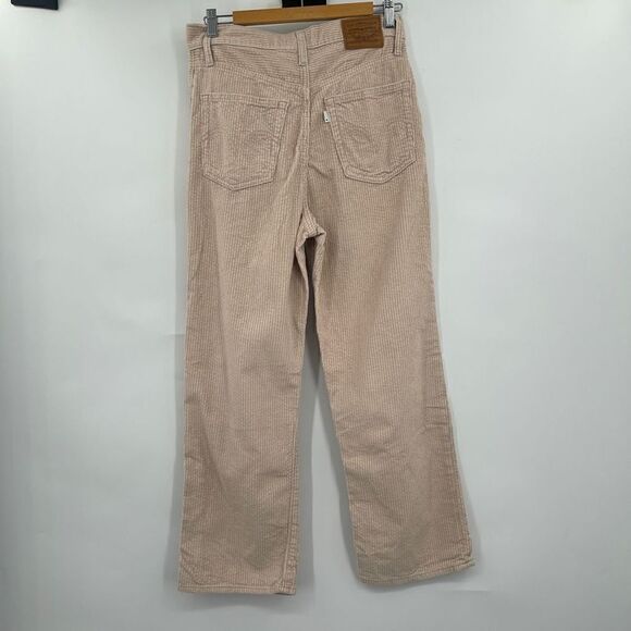Free People Levi's RIBCAGE STRAIGHT ANKLE CORDUROY PANTS Sz 29 - Picture 6 of 7